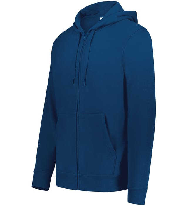 Augusta Sportswear 60/40 Fleece Full Zip Hoodie Polyester Blend 5418